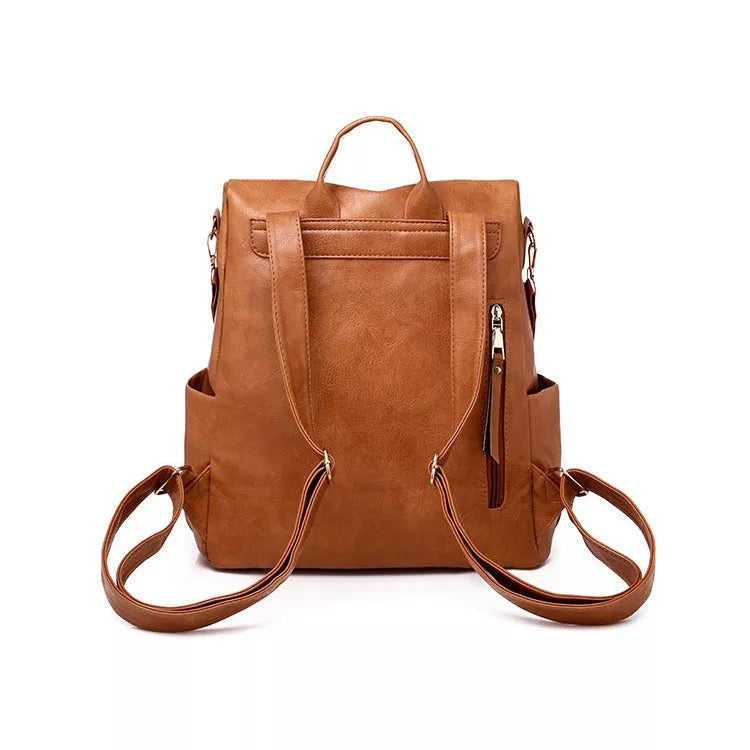 Vegan Leather Backpack | Shoulder Bag | FINAL SALE | NO RETURNS